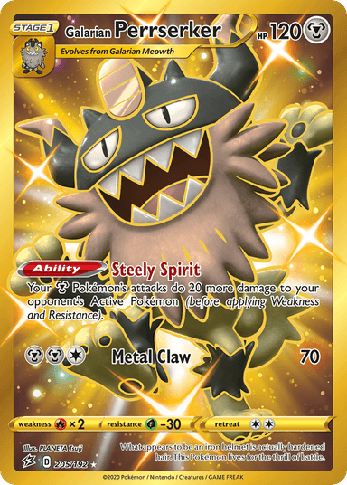 Galarian Perrserker, Rebel Clash 205