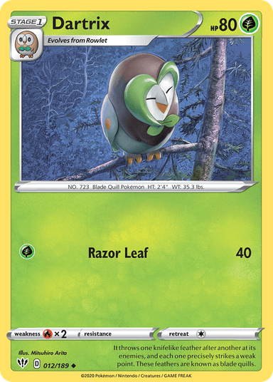 Dartrix, Darkness Ablaze 12