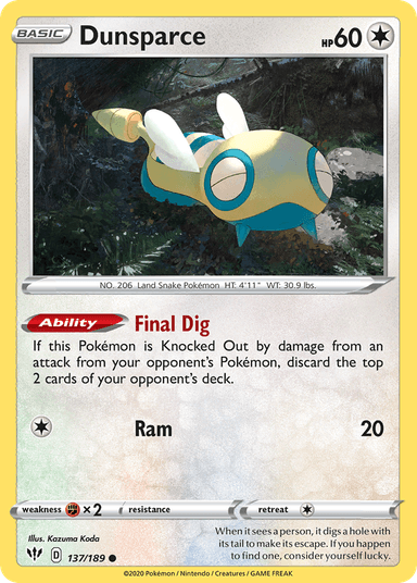 Dunsparce, Darkness Ablaze 137