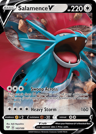 Salamence V, Darkness Ablaze 143