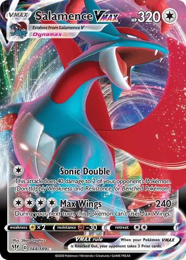 Salamence VMAX, Darkness Ablaze 144