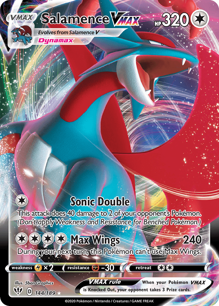 Salamence VMAX, Darkness Ablaze 144