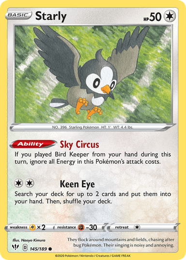 Starly, Darkness Ablaze 145