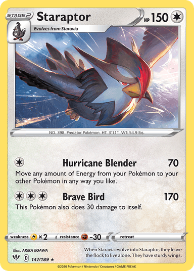 Staraptor, Darkness Ablaze 147