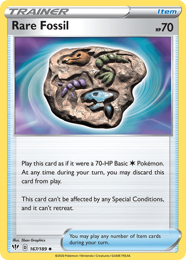 Rare Fossil, Darkness Ablaze 167