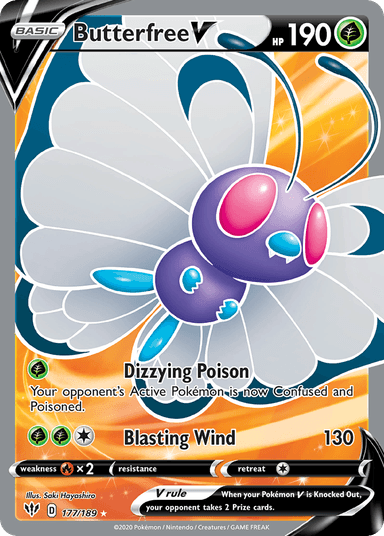Butterfree V, Darkness Ablaze 177