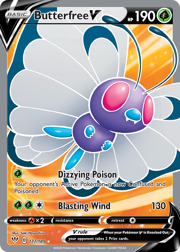 Butterfree V, Darkness Ablaze 177