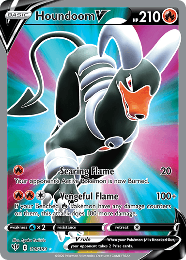 Houndoom V, Darkness Ablaze 178