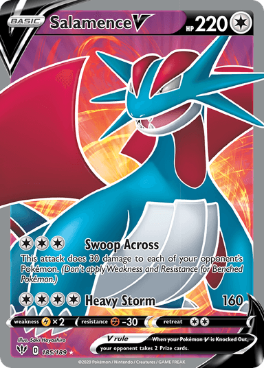 Salamence V, Darkness Ablaze 185