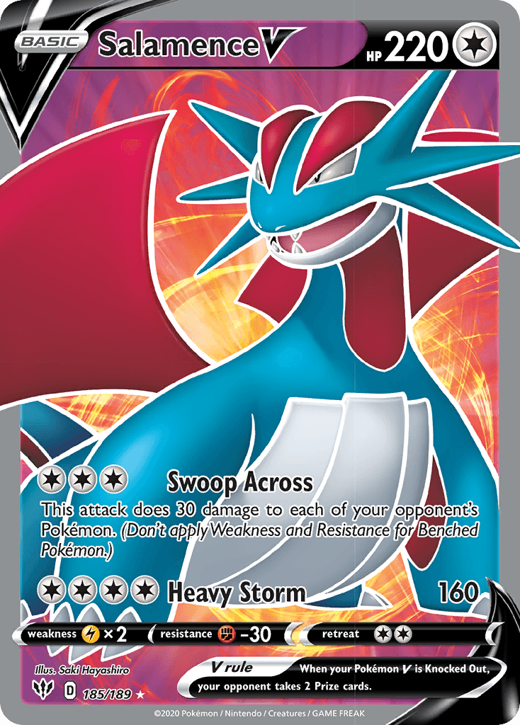 Salamence V, Darkness Ablaze 185