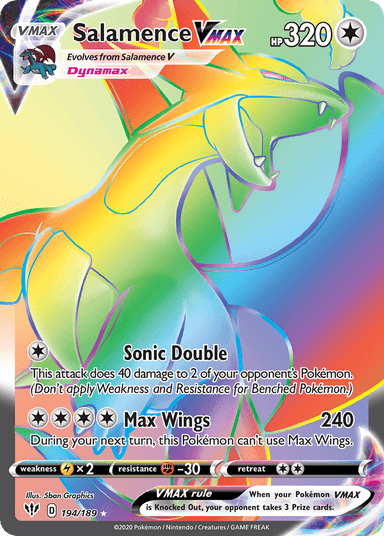 Salamence VMAX, Darkness Ablaze 194