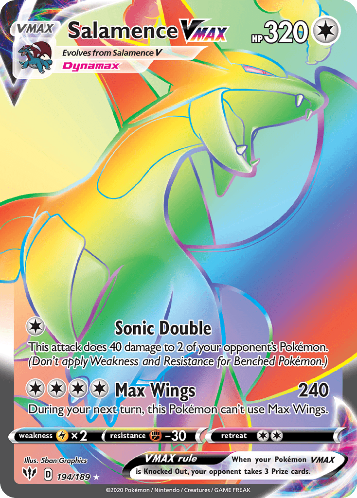 Salamence VMAX, Darkness Ablaze 194