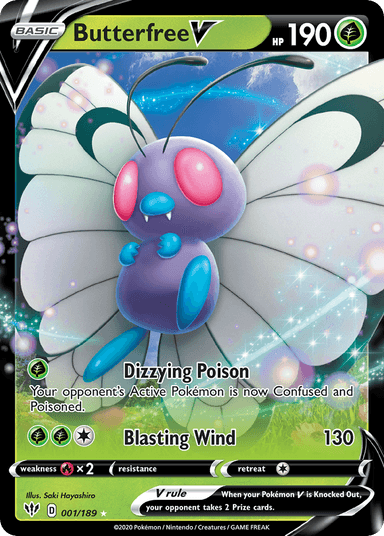 Butterfree V, Darkness Ablaze 1