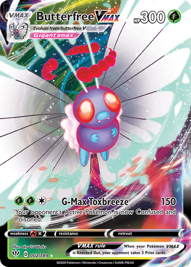 Butterfree VMAX, Darkness Ablaze 2
