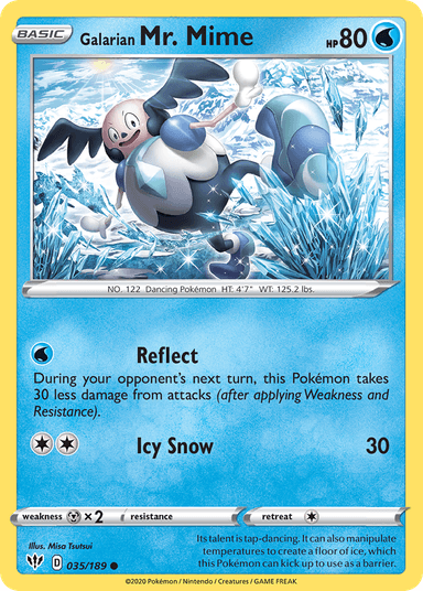 Galarian Mr. Mime, Darkness Ablaze 35