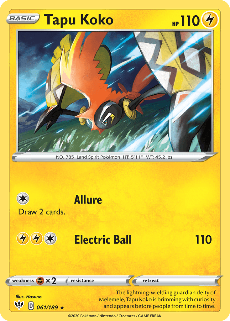 Tapu Koko, Darkness Ablaze 61