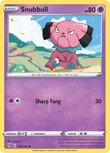 Snubbull, Darkness Ablaze 70