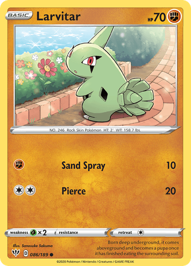 Larvitar, Darkness Ablaze 86