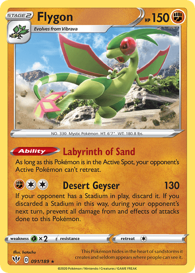 Flygon, Darkness Ablaze 91