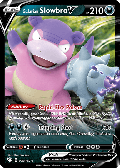 Galarian Slowbro V, Darkness Ablaze 99