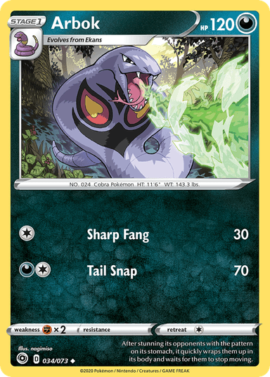Arbok, Champion's Path 34