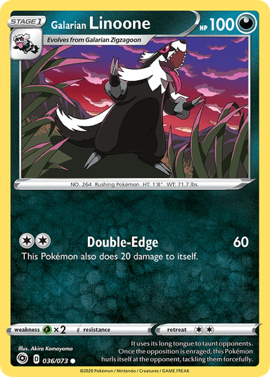 Galarian Linoone, Champion's Path 36