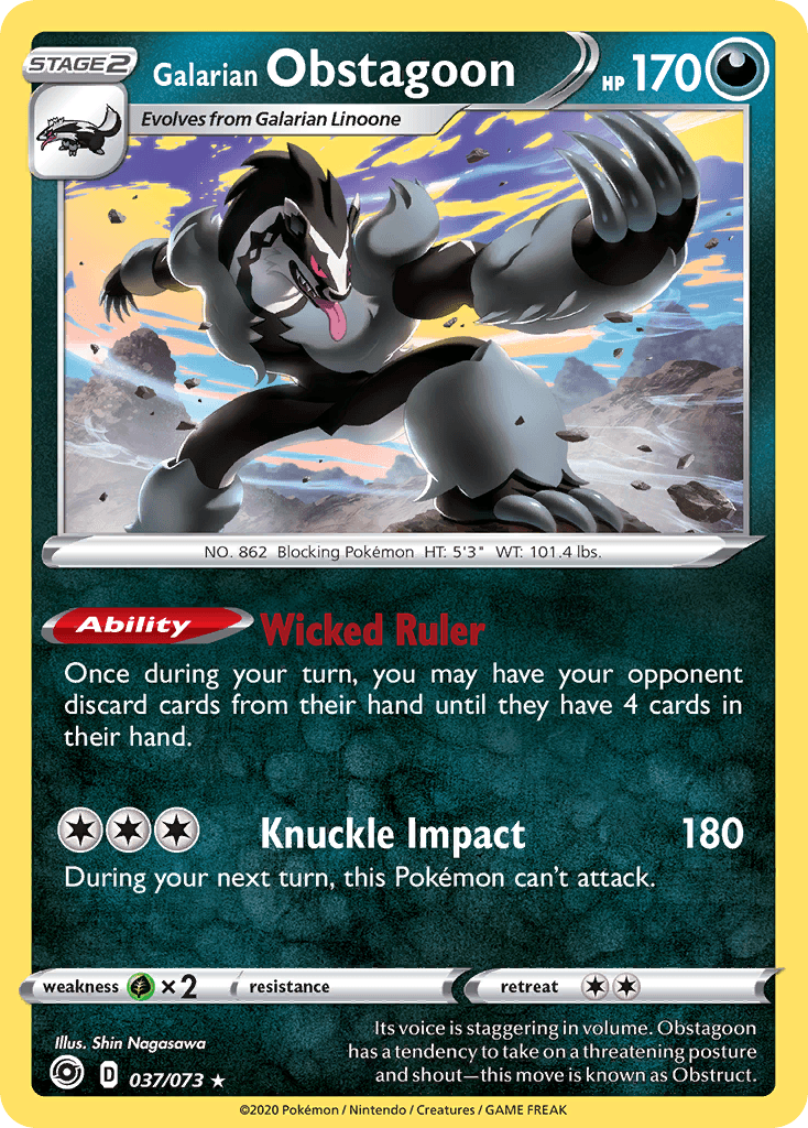 Galarian Obstagoon, Champion's Path 37