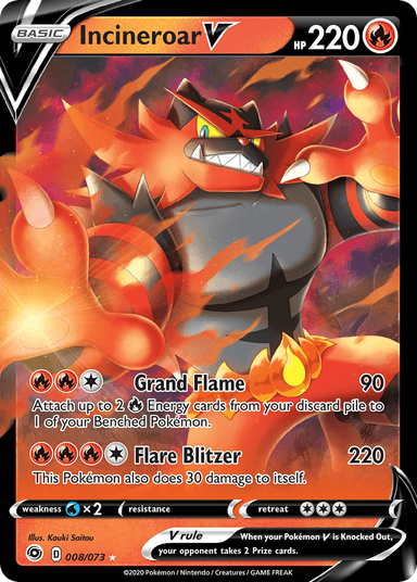 Incineroar V, Champion's Path 8
