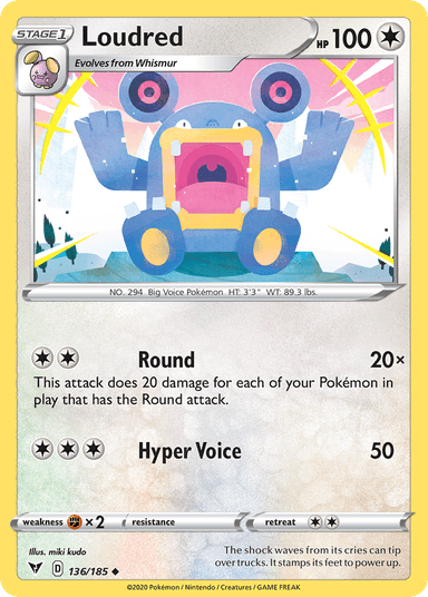 Loudred, Vivid Voltage 136