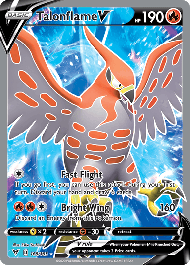 Talonflame V, Vivid Voltage 168