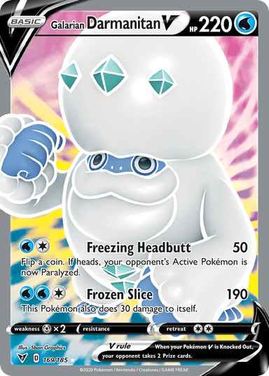Galarian Darmanitan V, Vivid Voltage 169