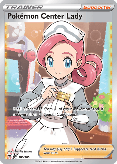 Pokémon Center Lady, Vivid Voltage 185
