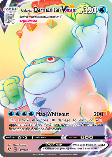 Galarian Darmanitan VMAX, Vivid Voltage 187