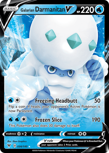 Galarian Darmanitan V, Vivid Voltage 36