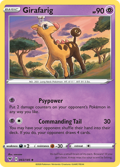 Girafarig, Vivid Voltage 65