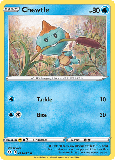 Chewtle, Shining Fates 26