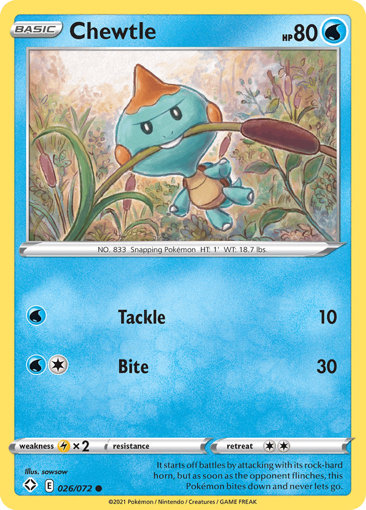 Chewtle, Shining Fates 26