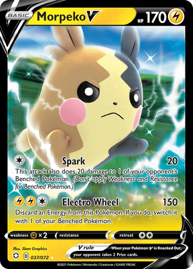 Morpeko V, Shining Fates 37