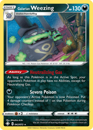 Galarian Weezing, Shining Fates 42