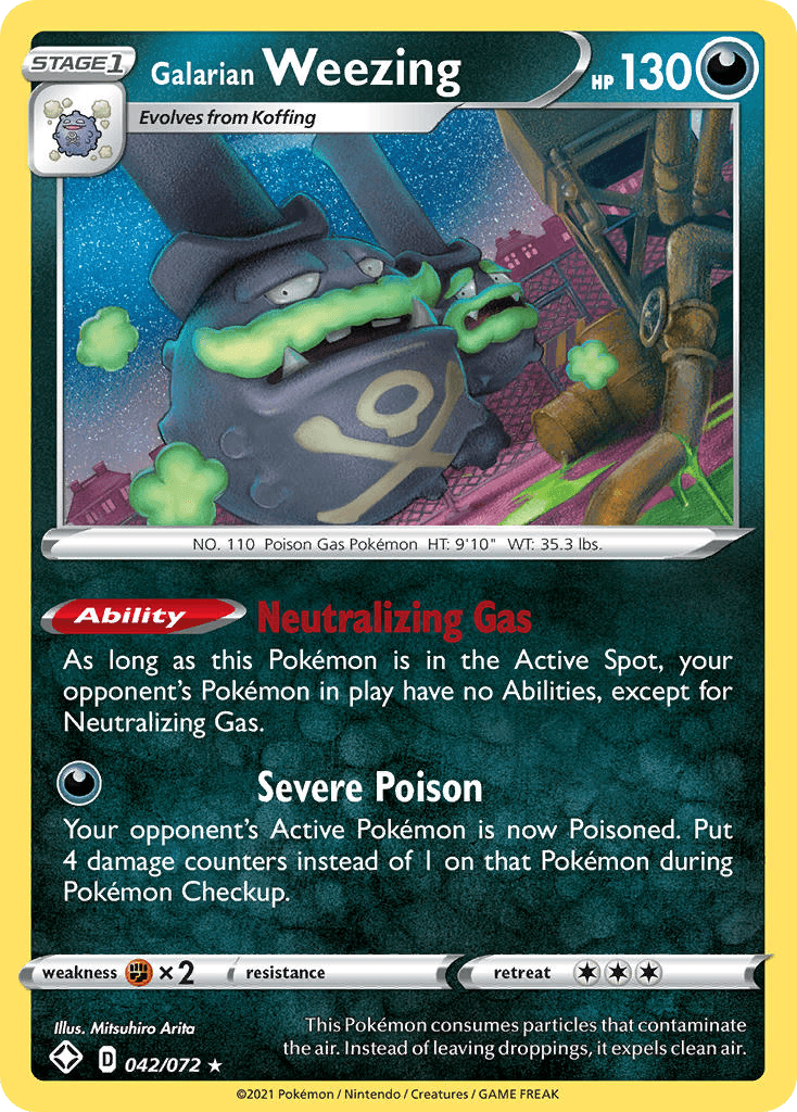Galarian Weezing, Shining Fates 42