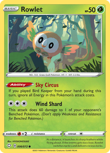 Rowlet, Shining Fates 6