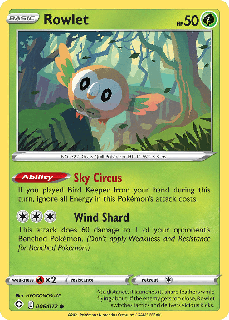Rowlet, Shining Fates 6