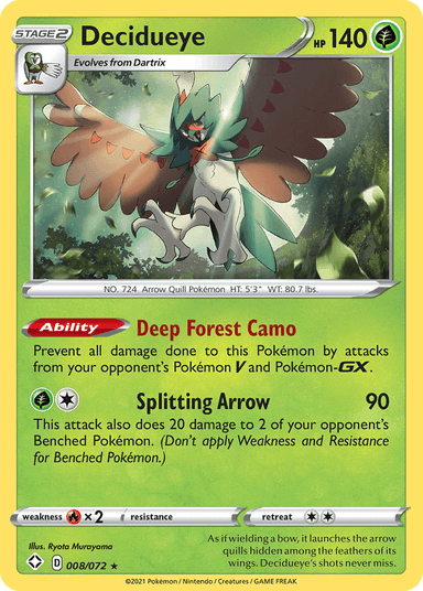 Decidueye, Shining Fates 8