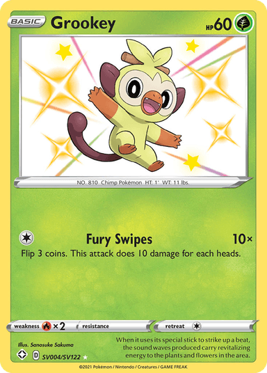 Grookey, Shining Fates Shiny Vault SV004