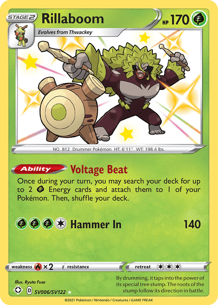 Rillaboom, Shining Fates Shiny Vault SV006