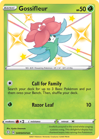 Gossifleur, Shining Fates Shiny Vault SV010