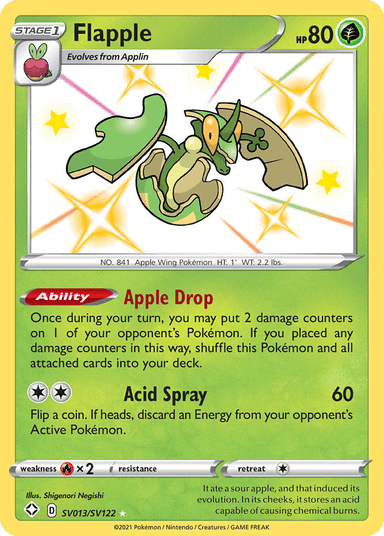 Flapple, Shining Fates Shiny Vault SV013