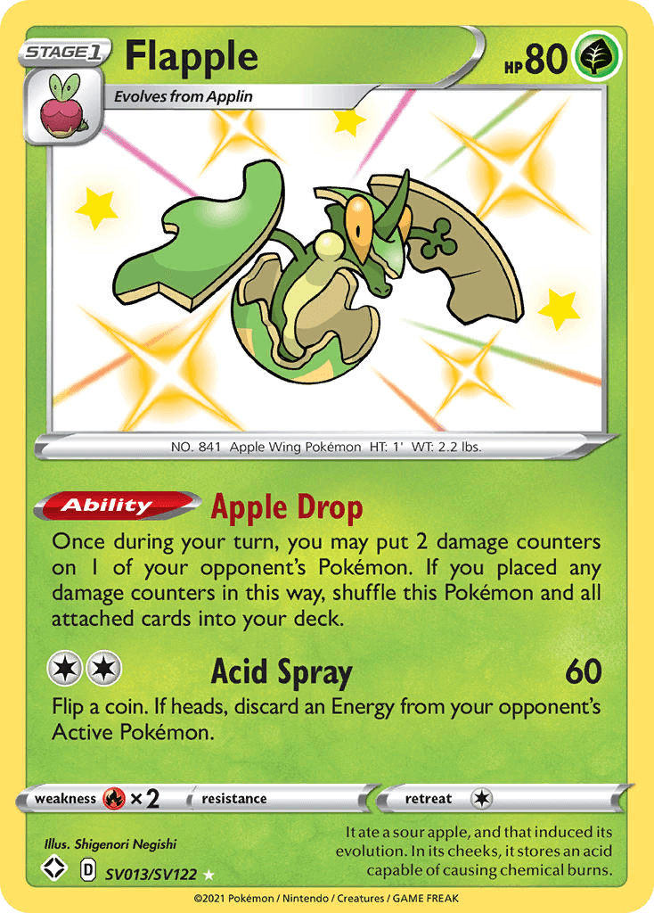 Flapple, Shining Fates Shiny Vault SV013