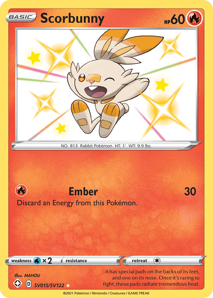 Scorbunny, Shining Fates Shiny Vault SV015