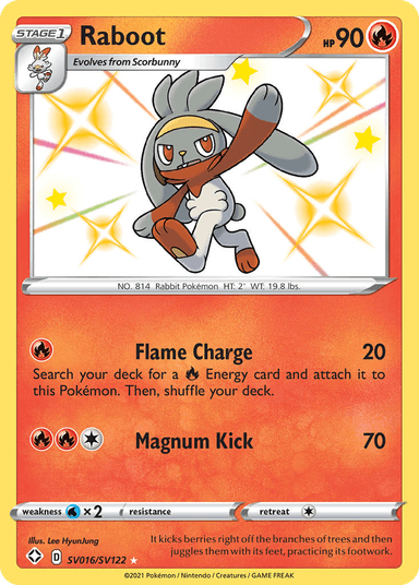 Raboot, Shining Fates Shiny Vault SV016